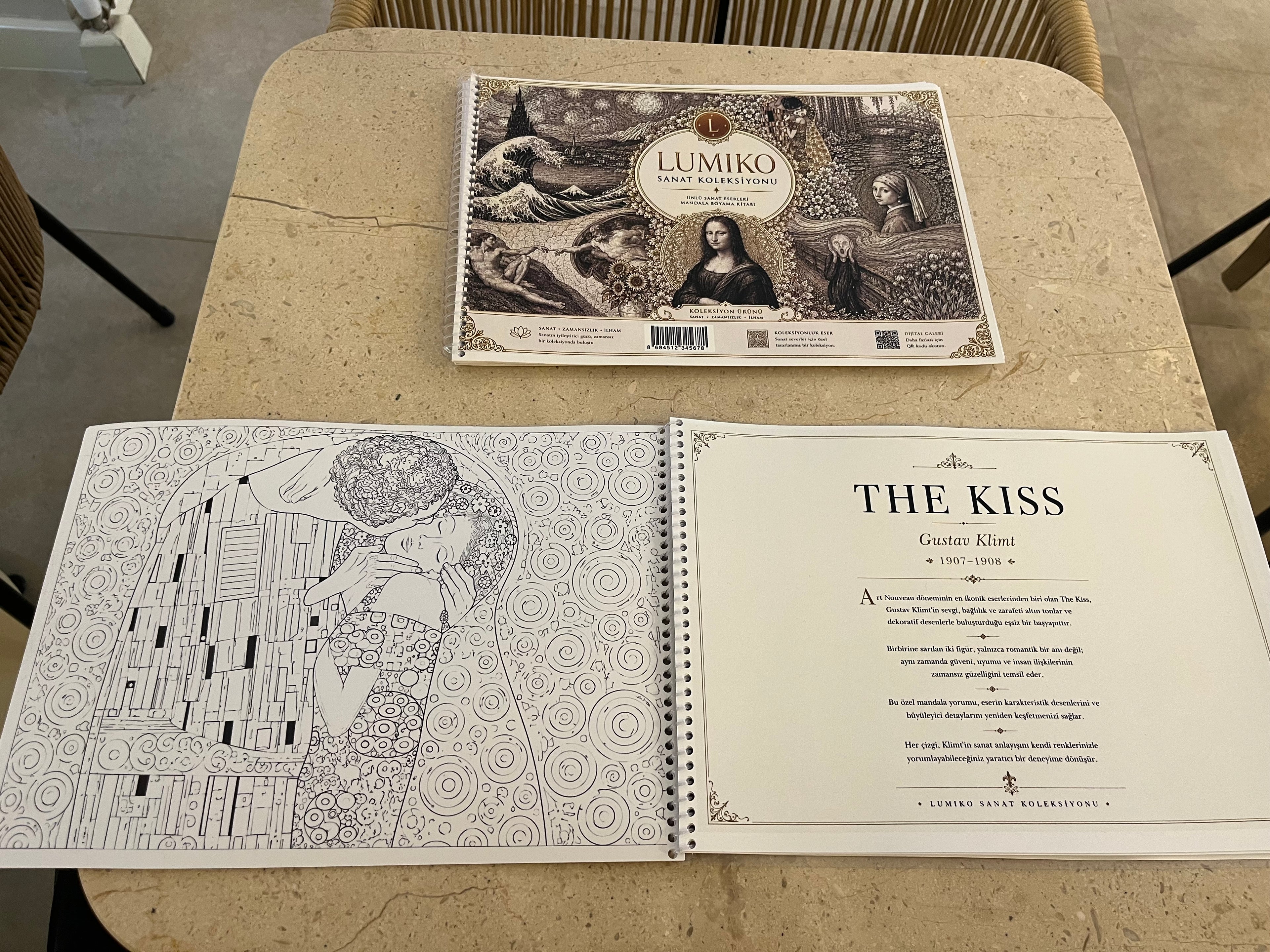 Lumiko Sanat Koleksiyonu/Sanat Eserleri Mandala Boyama Kitabı