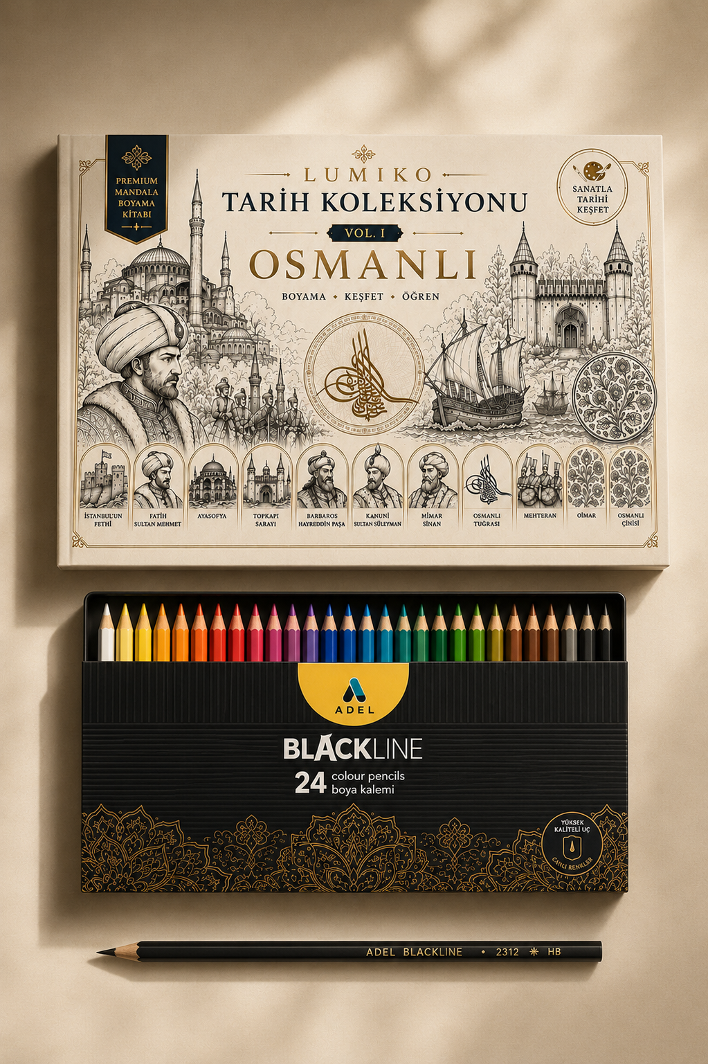 Lumiko Tarih Koleksiyonu Boyama Seti
