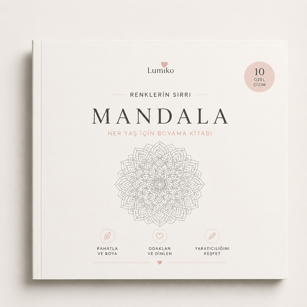 Lumiko Renklerin Sırrı Büyükler İçin Mandala Boyama Kitabı