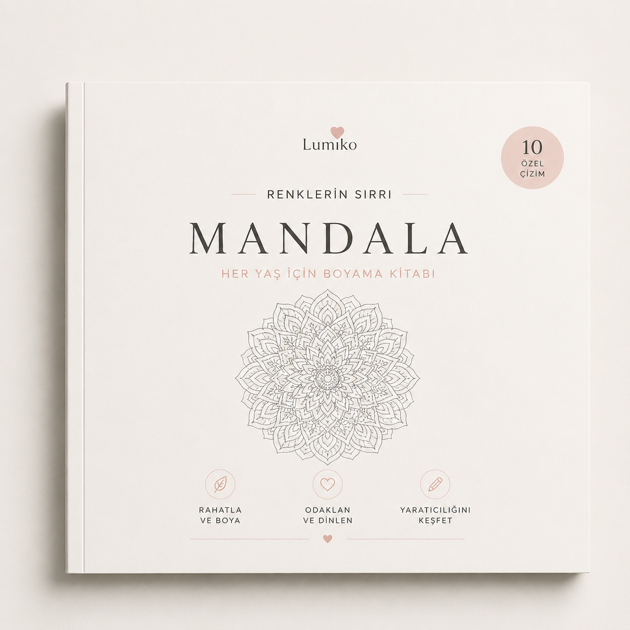 Lumiko Renklerin Sırrı Büyükler İçin Mandala Boyama Kitabı