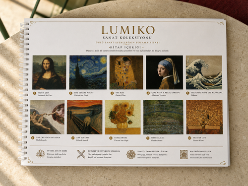 Lumiko Sanat Koleksiyonu/Sanat Eserleri Mandala Boyama Kitabı